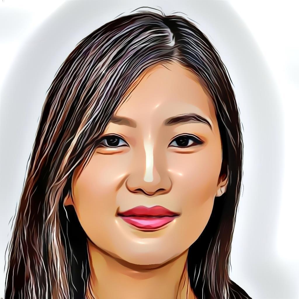 Cartoonized photo of Yvonne Han